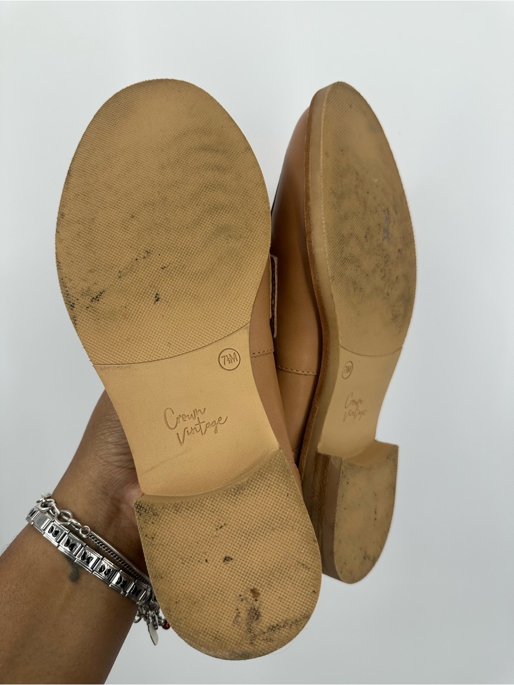 Crown Vintage Brown Loafers Shoes Woman's Size 7.5 Preppy Academia - Picture 9 of 11
